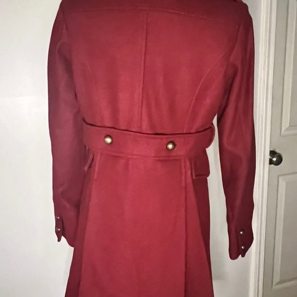 Steve Madden Military Coat Red - Picture 2 of 10